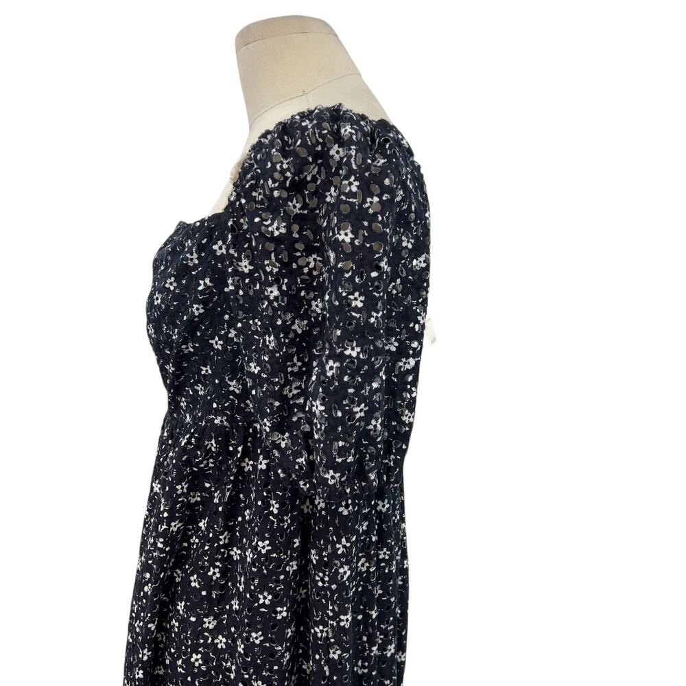 Anthropologie Black and White Floral Dress - Picture 8 of 16